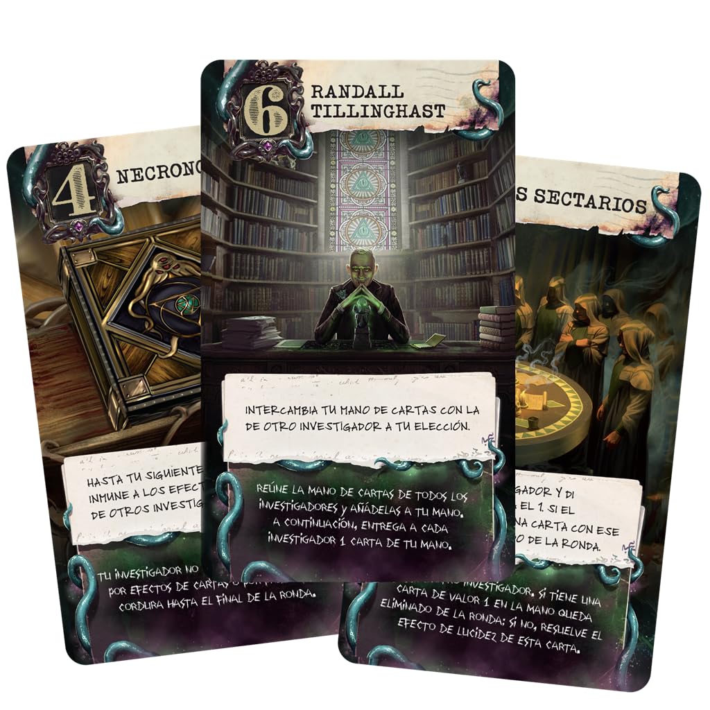 Z-Man Games Arkham Horror Lovecraft Letter Joc de cărți 2-6 jucători de la 14 ani (spaniolă)