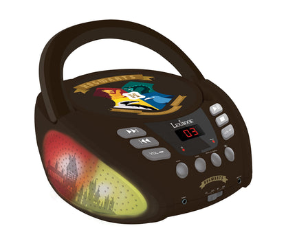 Lexibook RCD109HP Player CD portabil Harry Potter cu Bluetooth și efecte luminoase multicolore pentru copii
