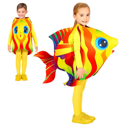 Costum unisex peste tropical, Widmann, Multicolor, marimi 116 cm - 128 cm