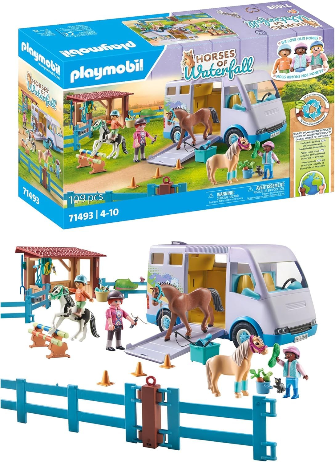 PLAYMOBIL 71493 Scoala mobila echitatie, 4+ ani