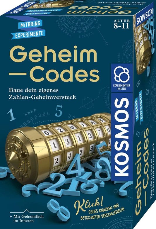 Kosmos 658076 Set de experimente cu coduri secrete 6 cifre pentru copii 8-11 ani (limba germană)