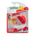Pokémon PKW3635 Set Clip'n'Go Poké Ball cu figurina Glumanda 5 cm pentru copii de la 4 ani
