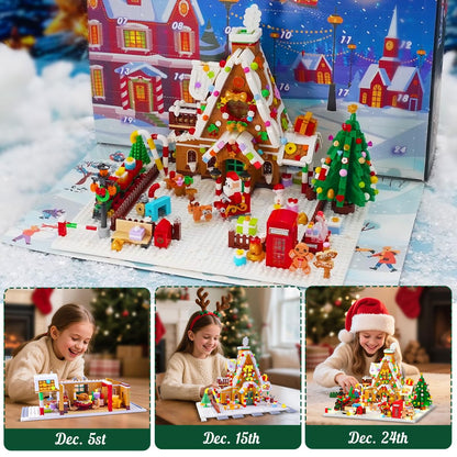 INSOON Calendar Advent Construcție Casă Turtă Dulce, 10+ ani