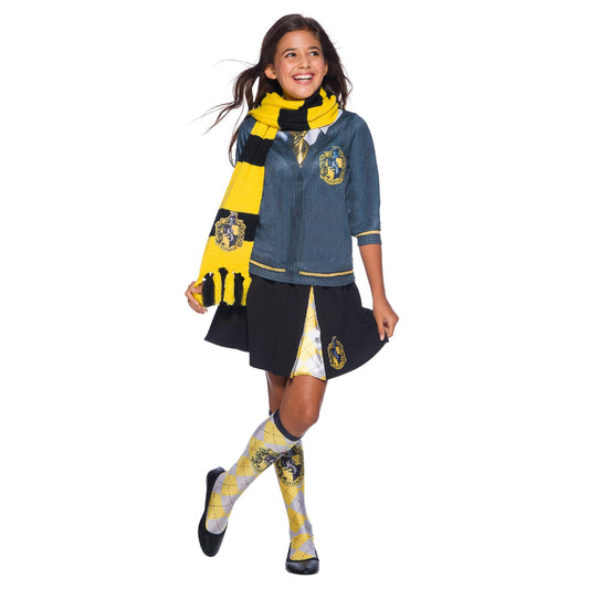 Fular Deluxe Hufflepuff Harry Potter - Accesorii Costum pentru Copii și Adulți, Mărime Unică, Vârsta de la 6 Ani, Halloween