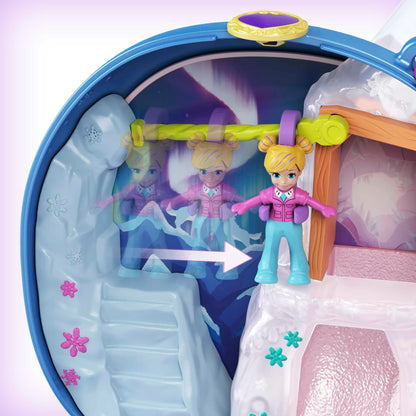 Polly Pocket GKJ52 Set de joacă Narwal cu aventuri pe gheață pentru copii de la 4 ani