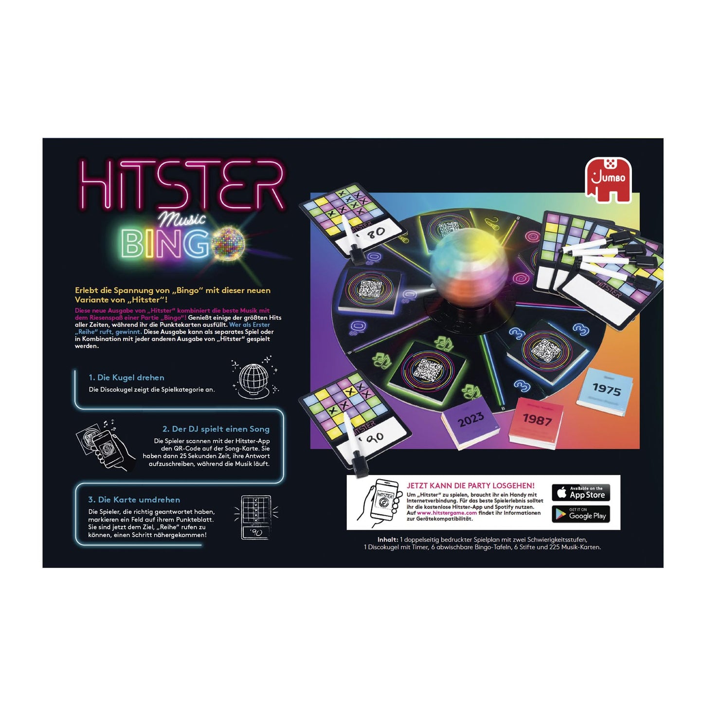Hitster Bingo Joc muzical, 2-6 jucatori, 12+ ani