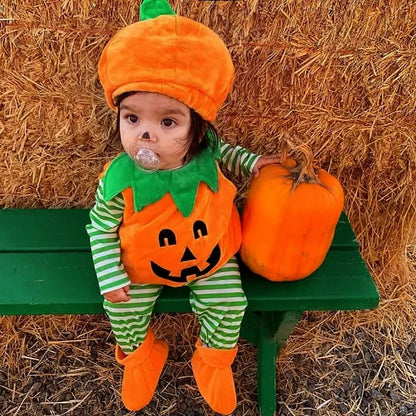 Hifot Costum Halloween Dovleac bebelus cu palarie