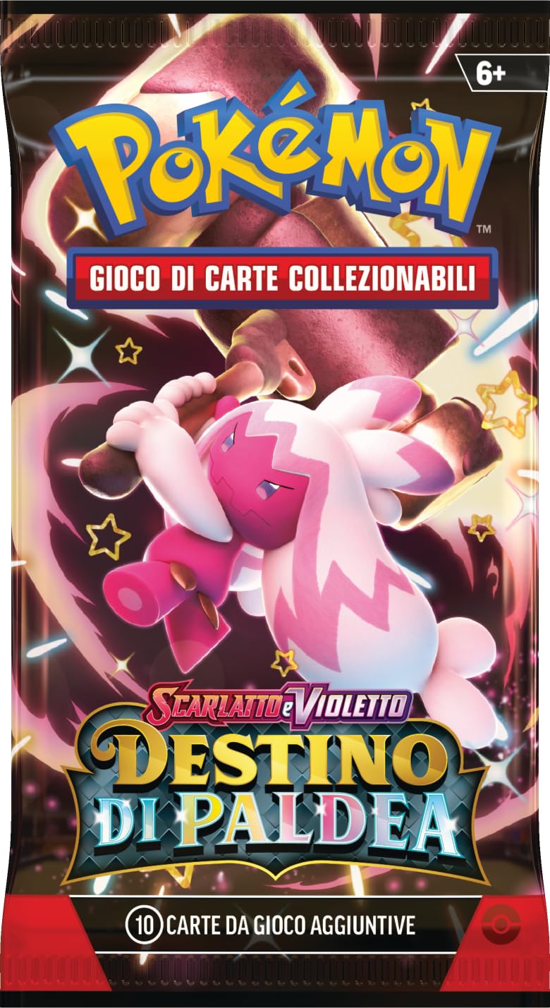 Pokémon Colecție Stickere Maschiff, 3 plicuri (italiană)