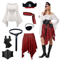 OPAEHJF Costum de Pirat, set 9 piese, Halloween