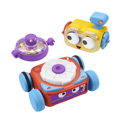 Fisher-Price Tino Robot de învățare 4-in-1 pentru bebeluși și copii mici, jucărie pentru 6 luni+, Versiune: Franceză, HCK38