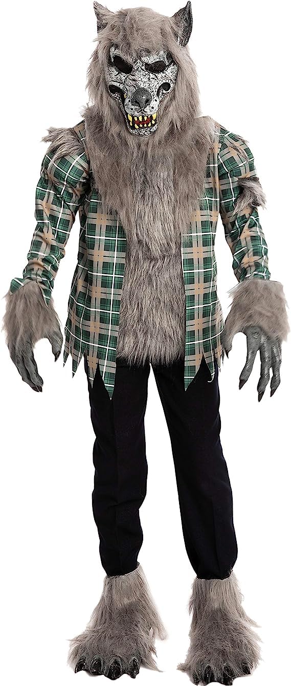 Spooktacular Creations Costum lup cu mască, 5-7 ani