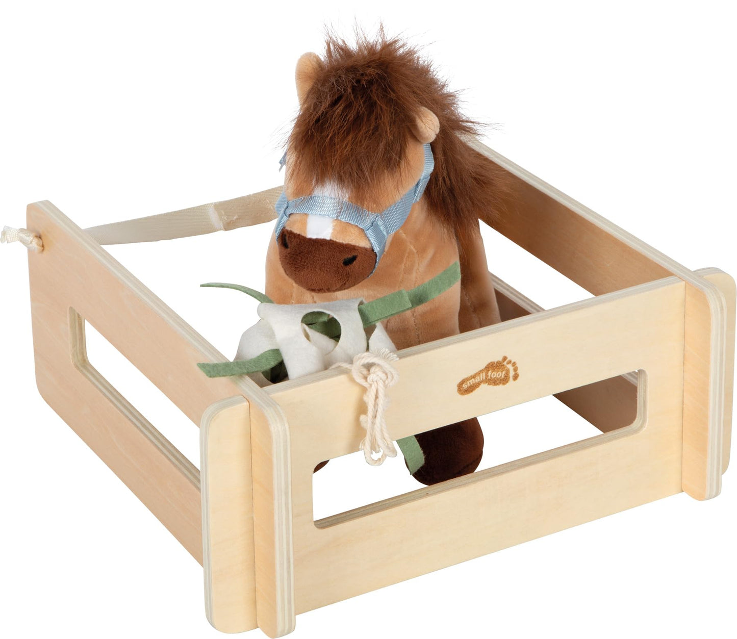 Small Foot 12731 Set Joacă Cal cu Grajd, 12 piese, 2+ ani