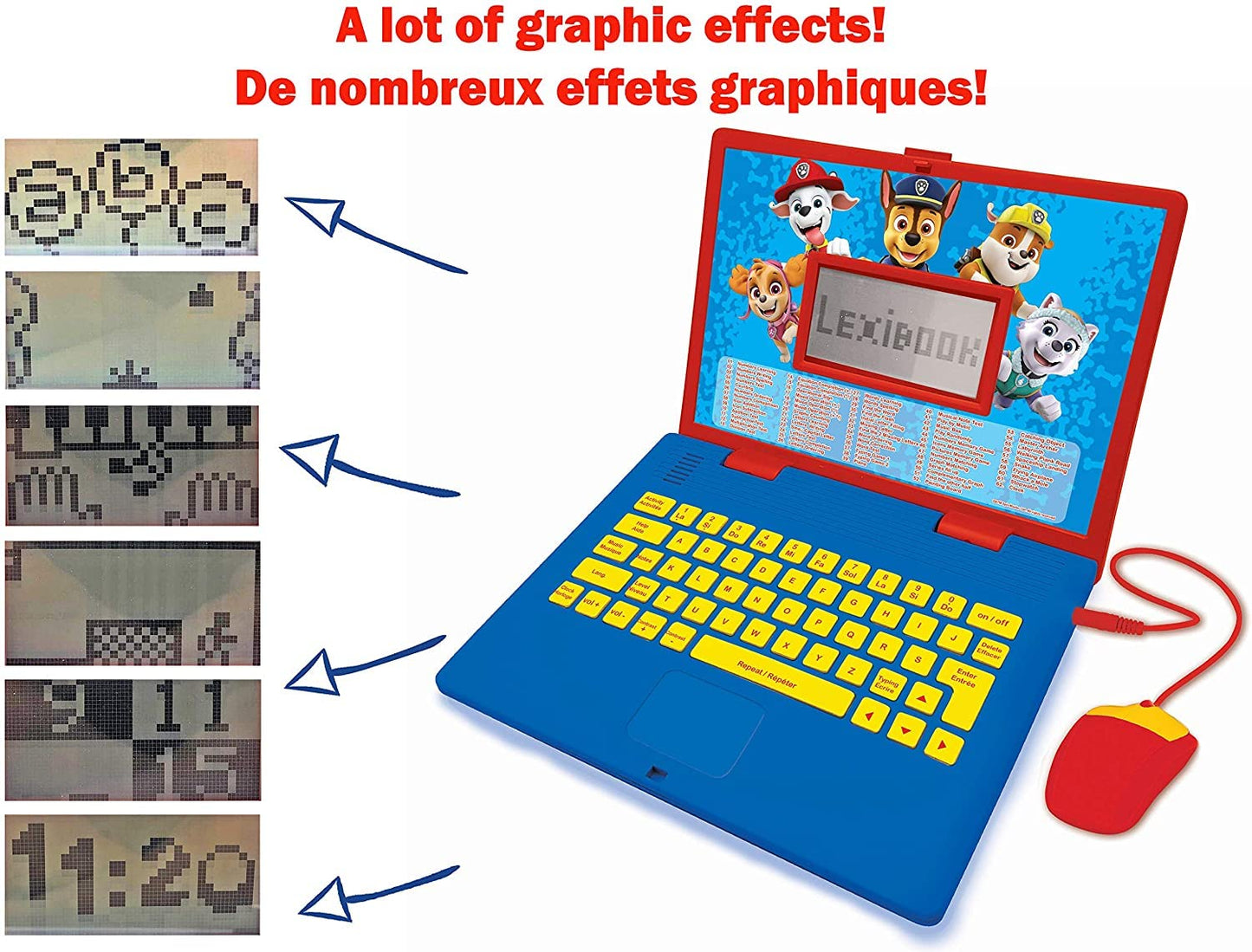 Lexibook Paw Patrol Laptop educativ, engleză/franceză