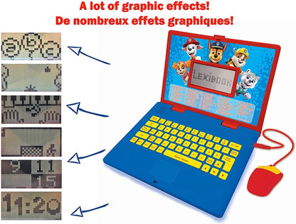 Lexibook Paw Patrol Laptop educativ, engleză/franceză