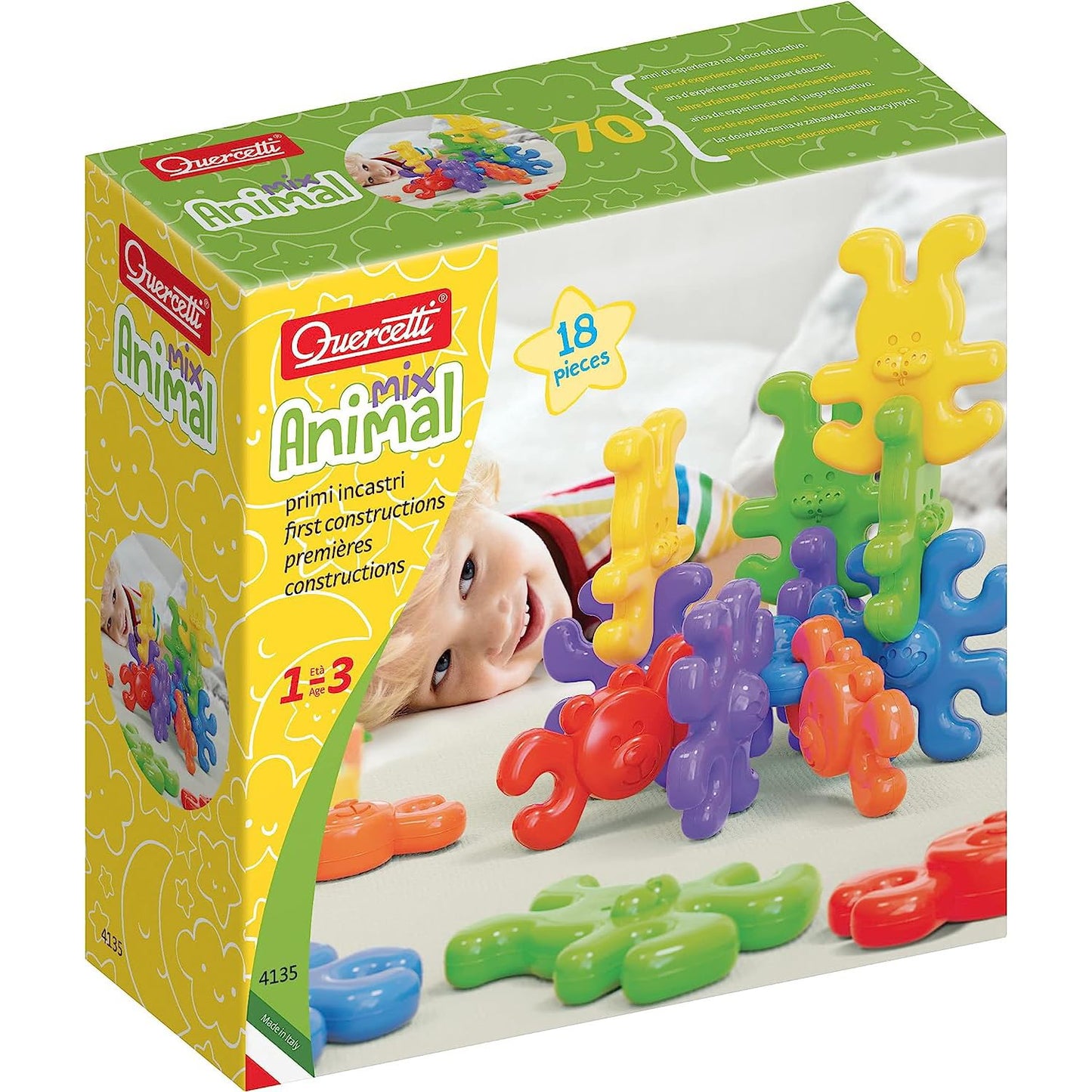 Quercetti - Animal Links - Joc de îmbinare a animalelor