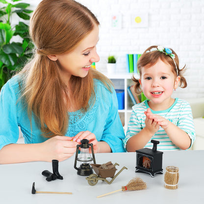 FENGQ Set Accesorii Miniaturi Casa Papusi, 1:12