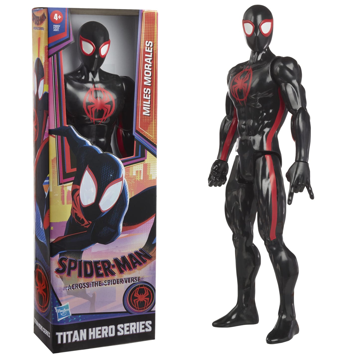 Figură Spider-Man Marvel Miles Morales, 30 cm, Across The Verse, pentru copii de la 4 ani