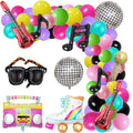 Finypa Set Decorațiuni Petrecere Retro Disco, 139 piese