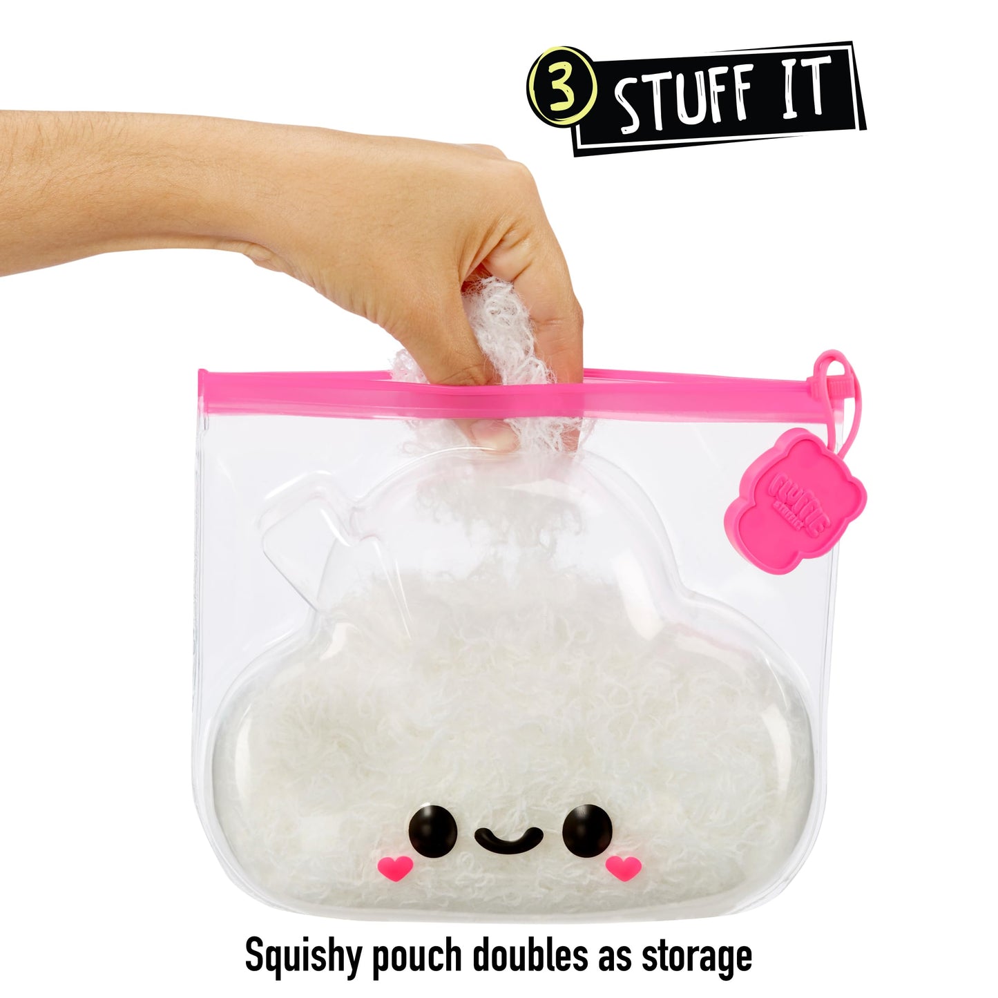 Fluffie Stuffiez - Noruleț Mic, Surpriză la Deschiderea Cutiei cu ASMR, Jucărie Fidget DIY, Piele Flexibilă, Blană Ultrasoft, pentru Copii și Fete de la 4 Ani.