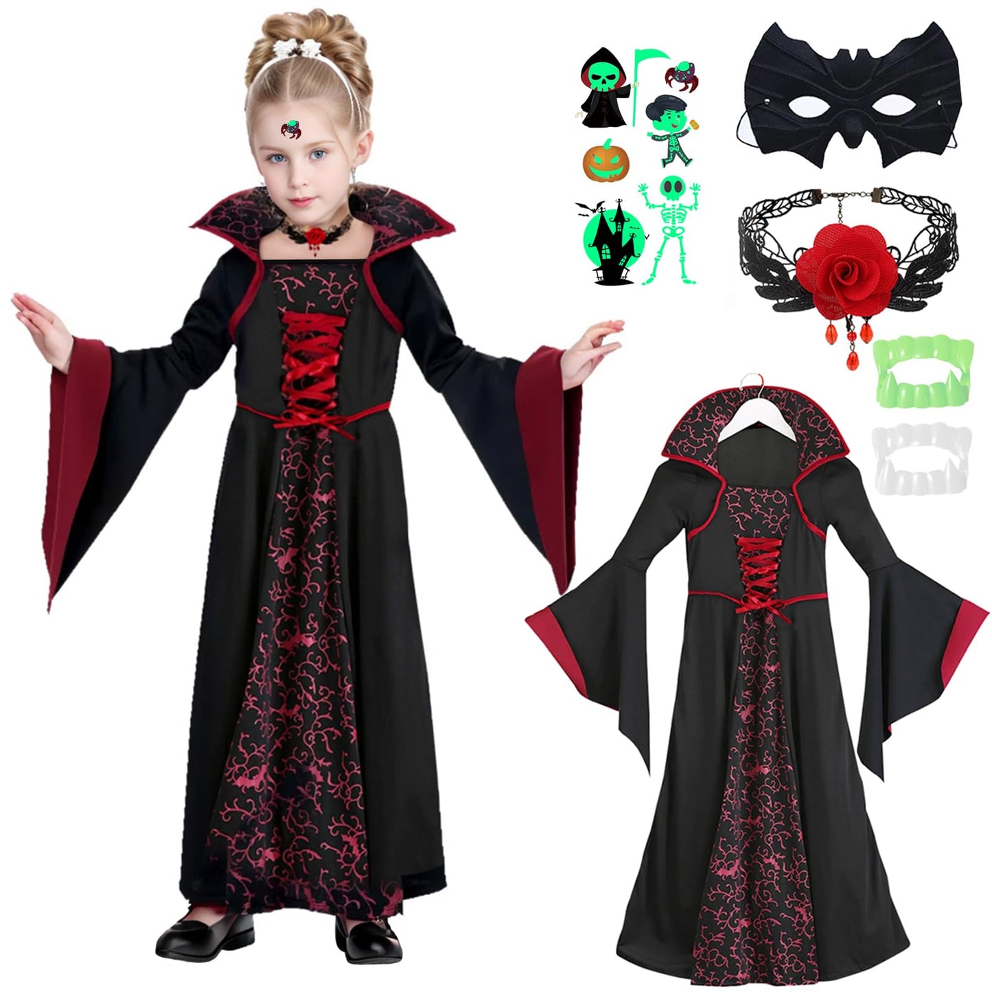YADODO Costum Vampir Halloween pentru fete