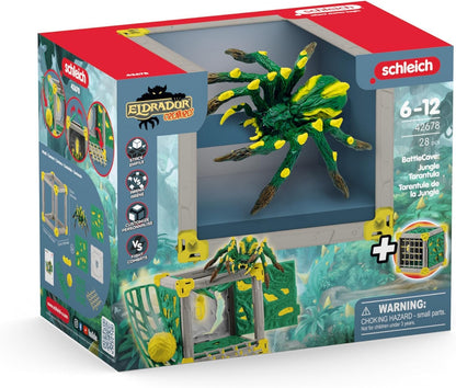 Schleich 42678 BattleCave Dschungeltarantel - Set de joc ELDRADOR CREATURES, 28 piese, recomandat de la 7 ani