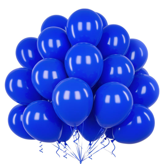Teselife Set de baloane 50 piese 12 inch mate albastru închis pentru petreceri aniversări nunți și alte ocazii