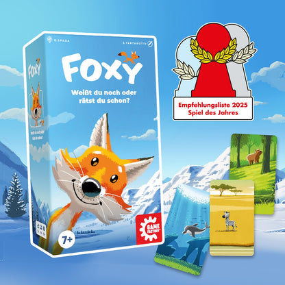 Game Factory 646083 Foxy Joc Memorie Animale, 7+ ani