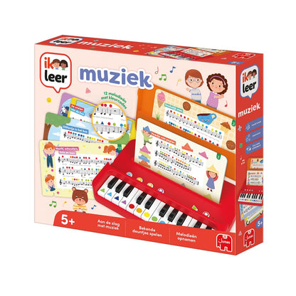 Ik Leer Ik Leer Set de joacă muzicală Pian electronic cu 12 cărți muzicale de la 5 ani