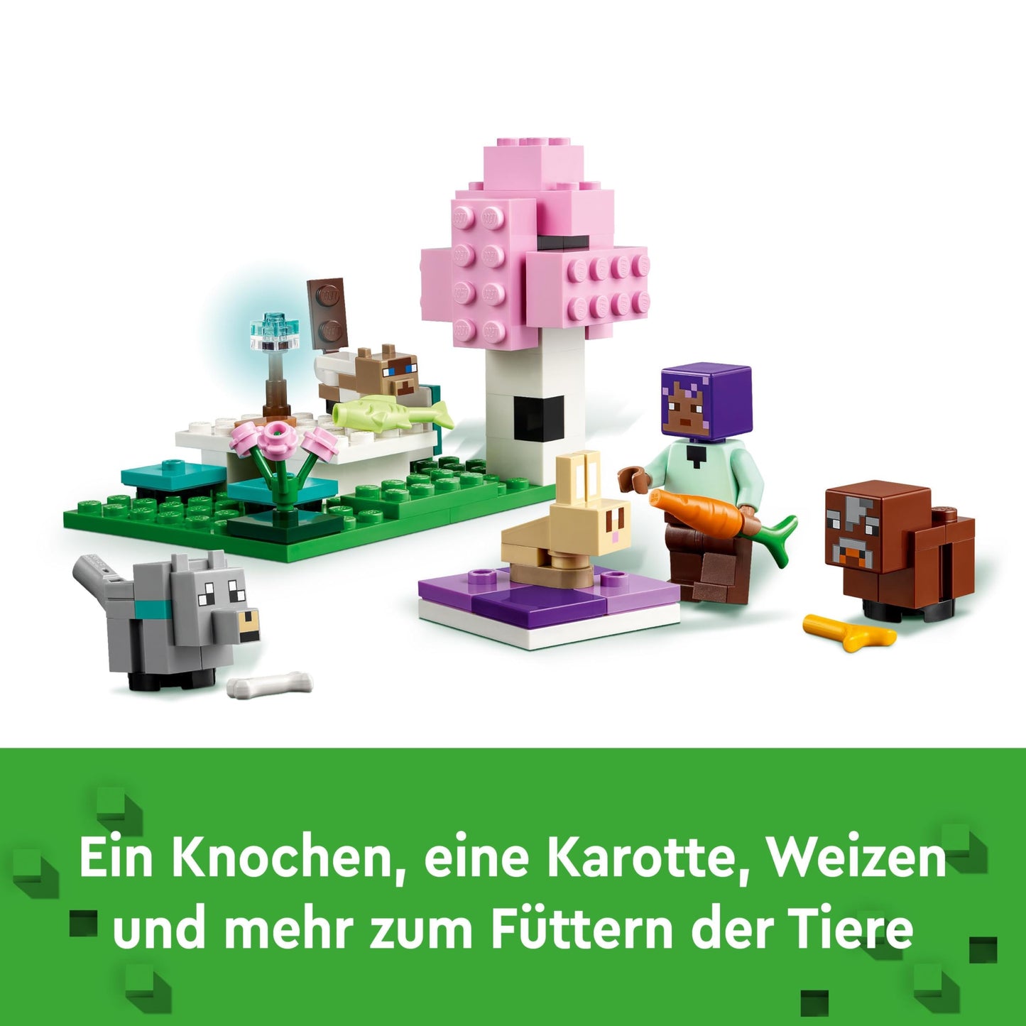 LEGO Minecraft 21253 Adăpost de Animale, 7+ ani