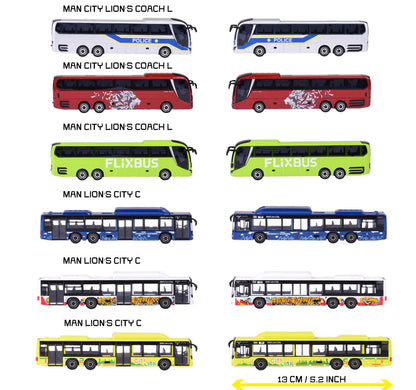 Majorette Autobuz MAN City, metal, 13 cm