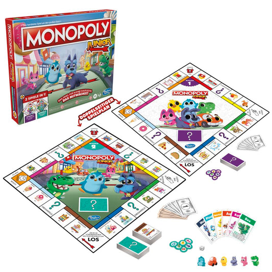 Monopoly Junior Joc de societate 2 in 1, 4+ ani