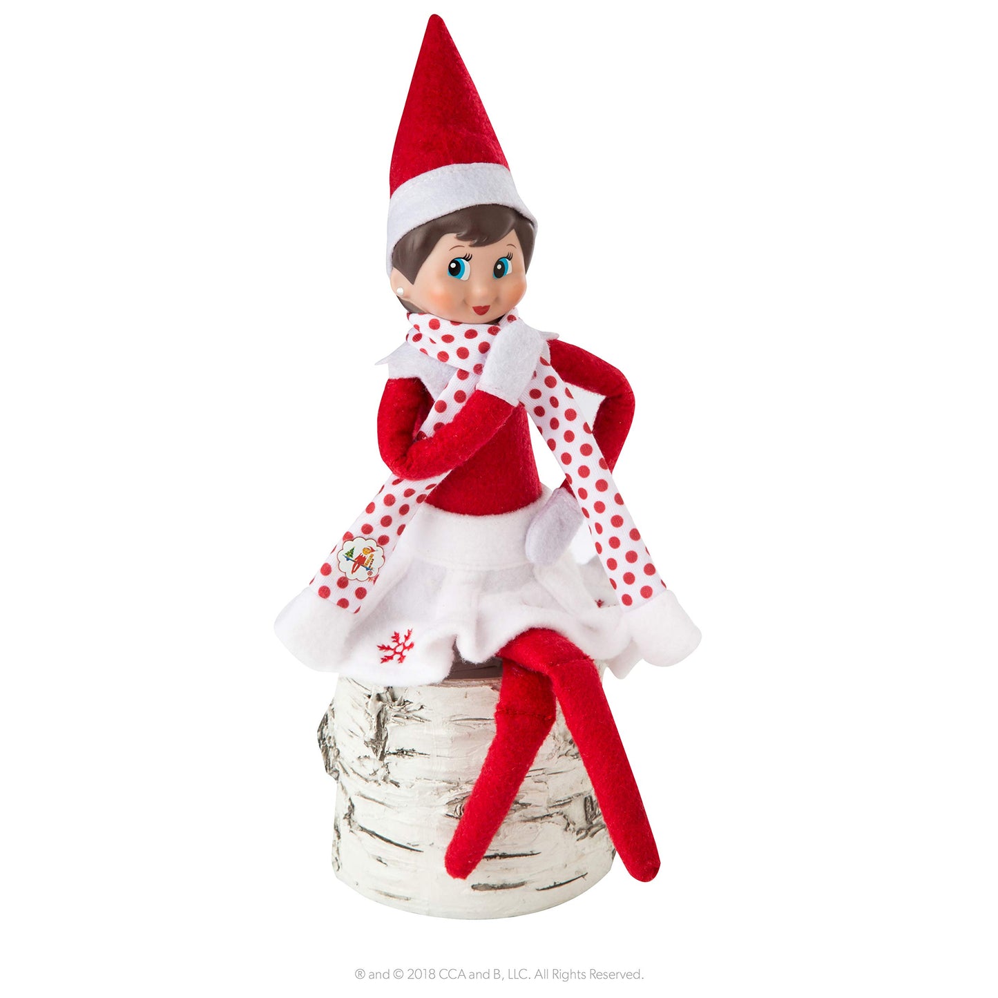 The Elf on the Shelf Set imbracaminte: fusta si esarfa