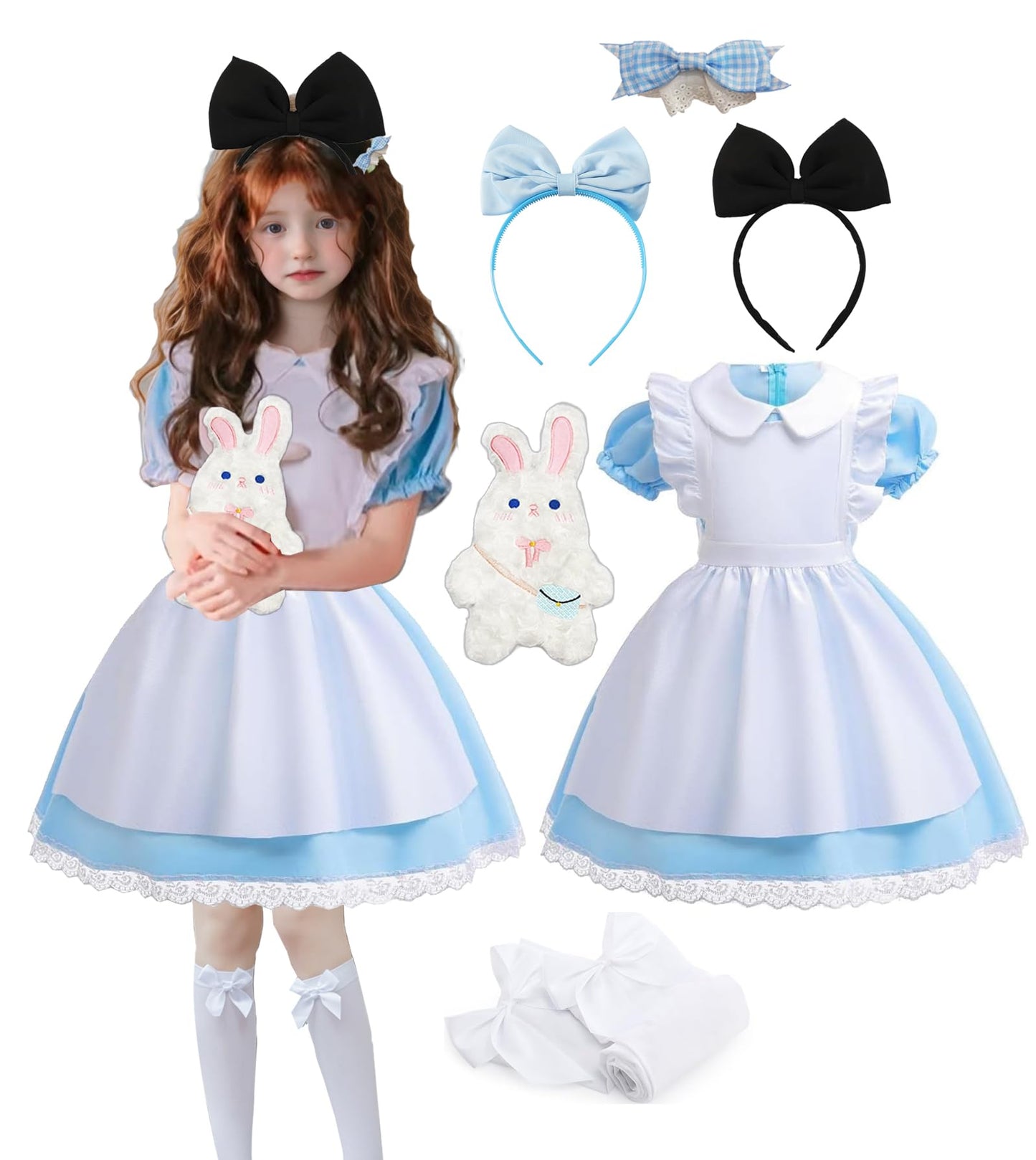 ChouGlow Rochie Alice in Tara Minunilor, set costum
