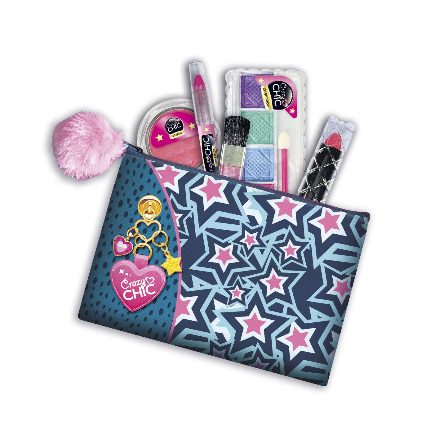 Clementoni 18697 Crazy Chic Etui de machiaj, 6+ ani