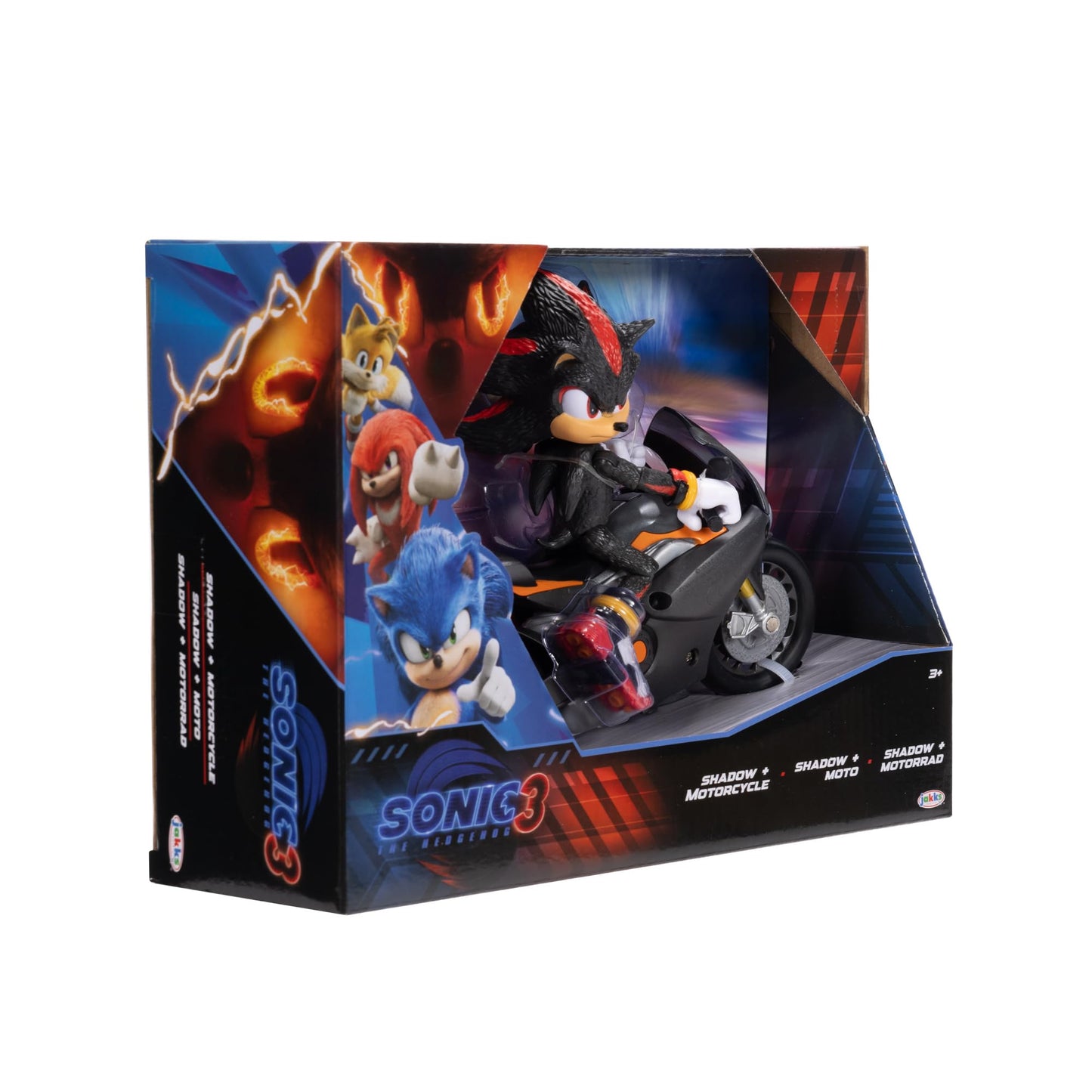 SONIC Figurina Shadow cu motocicleta, 13 cm