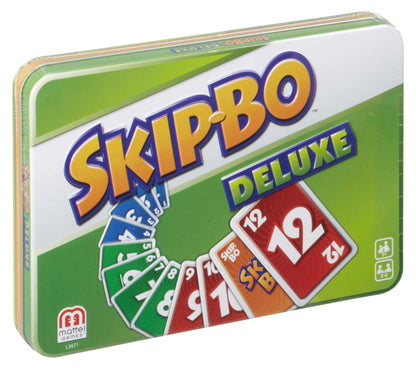 Mattel Games Skip-Bo Deluxe Joc de cărți, 7+ ani