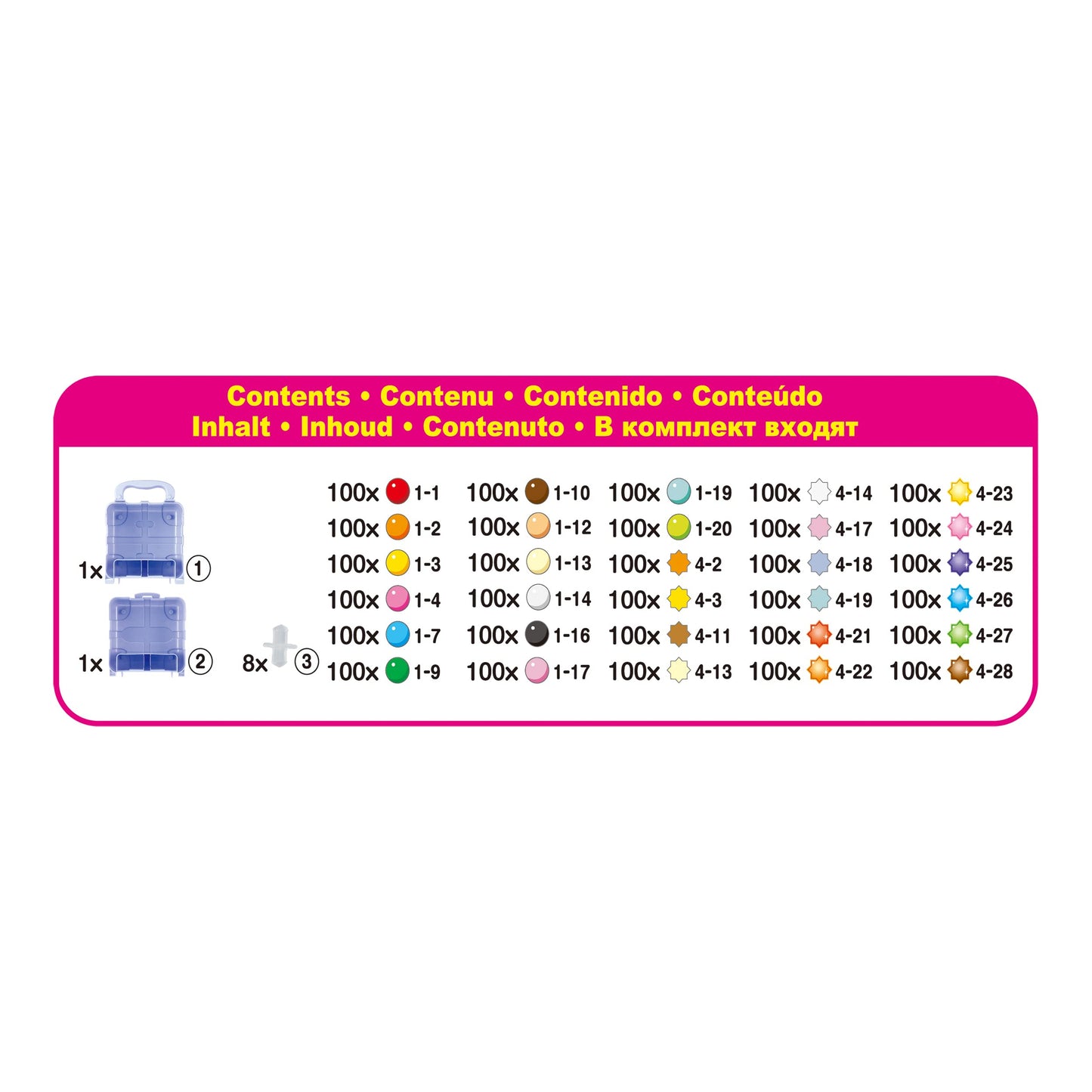 Aquabeads 31913 Set Mega de Perle pentru artizanat Reîncărcabile în Valiză - Set de Reîncărcare cu Perle