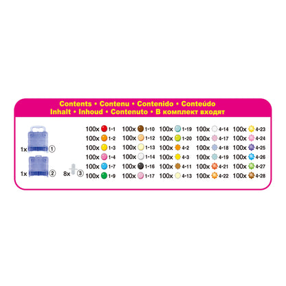 Aquabeads 31913 Set Mega de Perle pentru artizanat Reîncărcabile în Valiză - Set de Reîncărcare cu Perle