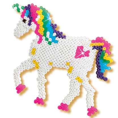 SES Creative 6216 Set de mărgele de călcat Unicorn și Prințesă Activitate manuală pentru fete 5+ ani Jucărie creativă pentru copii