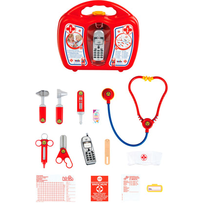 Theo Klein 4350 Set de joacă Doctor cu Telefon Jucărie și Accesorii Medicale pentru Copii de la 3 Ani