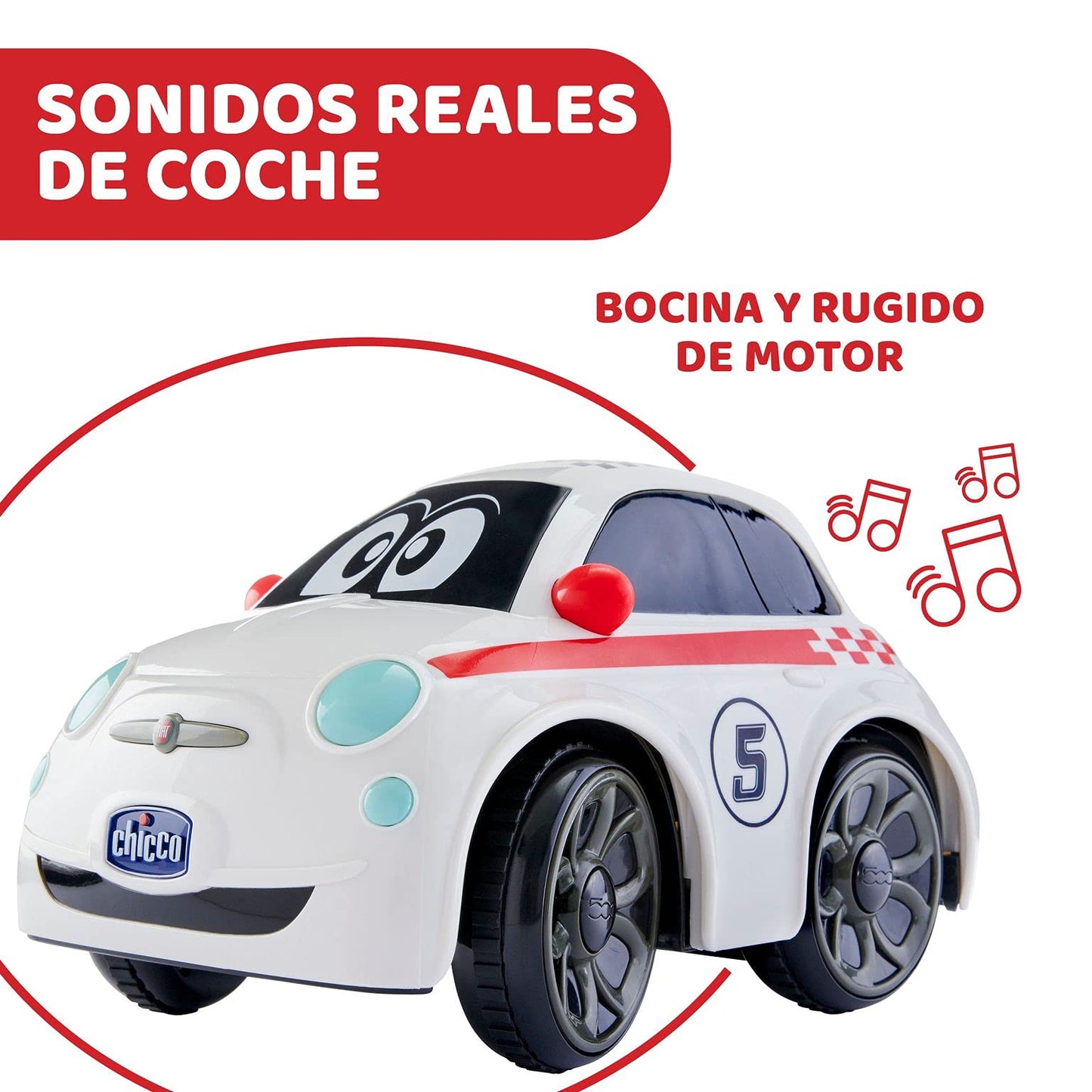 Jucarie Chicco Masinuta cu telecomanda Fiat 500 RC Sport, 3-6 ani+