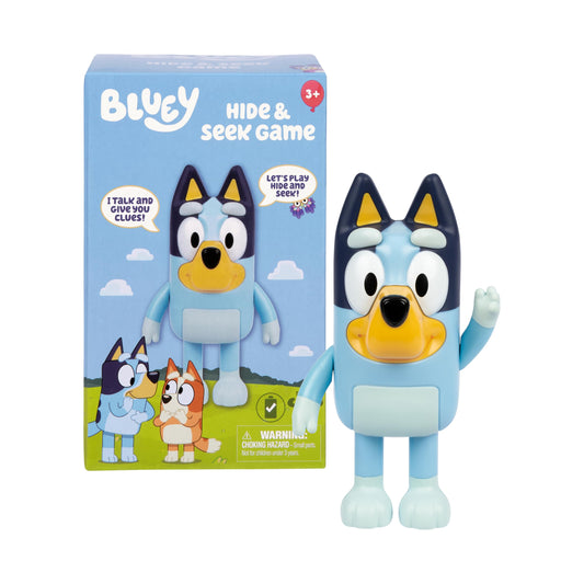 BlueY 18983 Set de joaca pititea, ascuns interactiv cu figurina electronică Bluey 15 cm pentru copii de la 3 ani
