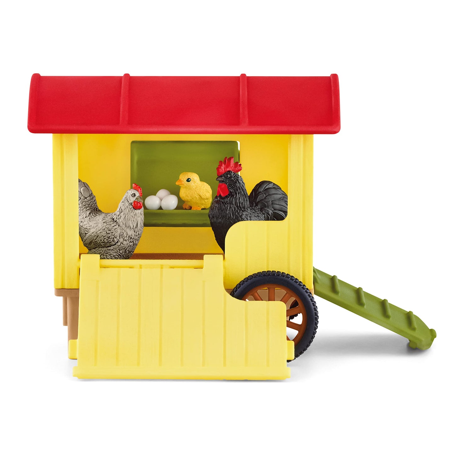 Schleich 42572 Farm World Fermă mobilă cu păsări, 3+ ani