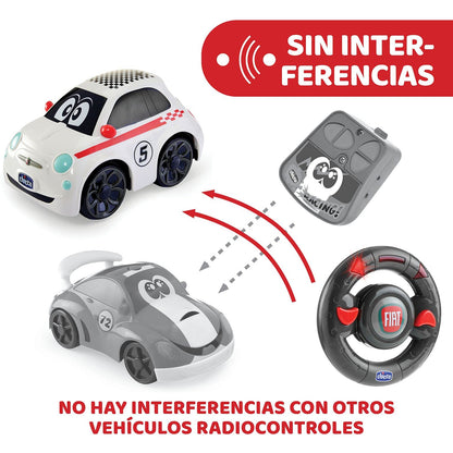 Jucarie Chicco Masinuta cu telecomanda Fiat 500 RC Sport, 3-6 ani+
