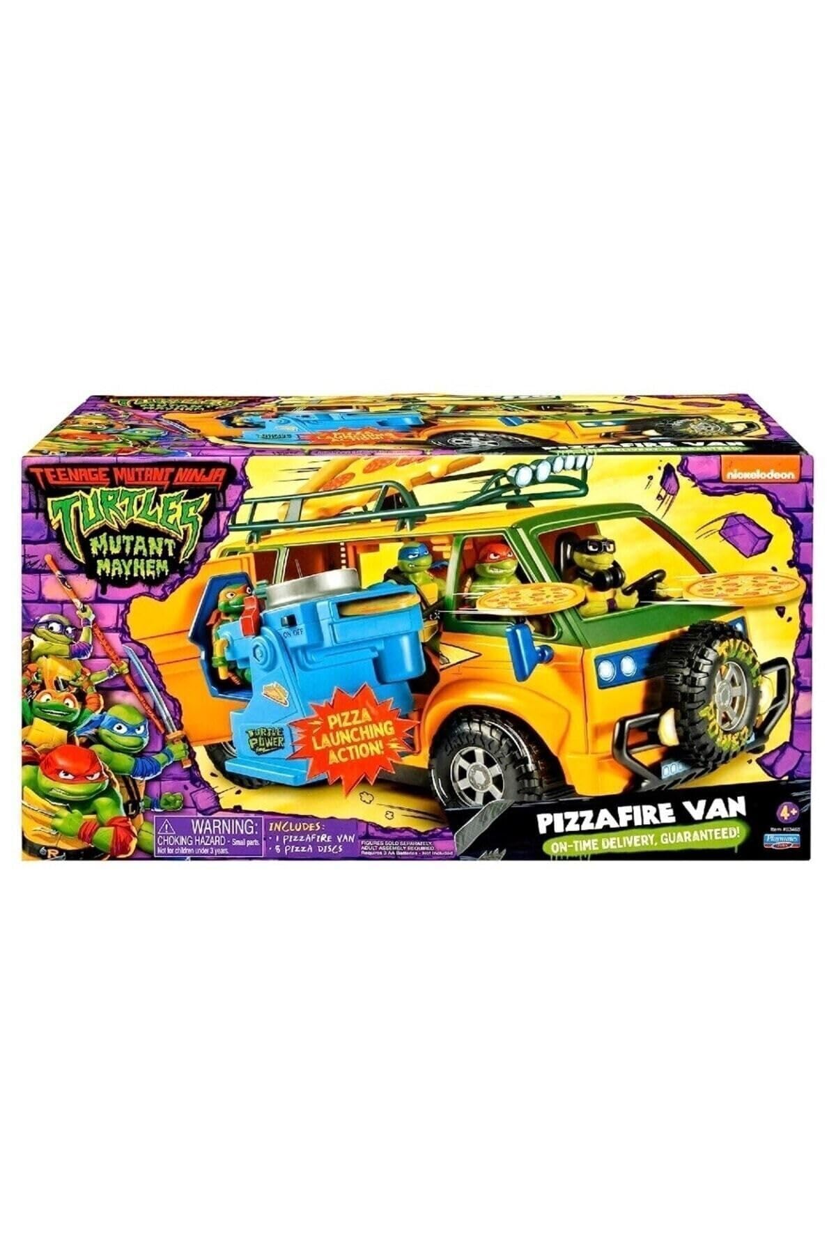 TMNT Mutant Mayhem Furgoneta Pizza Fire Delivery, 4-7 ani