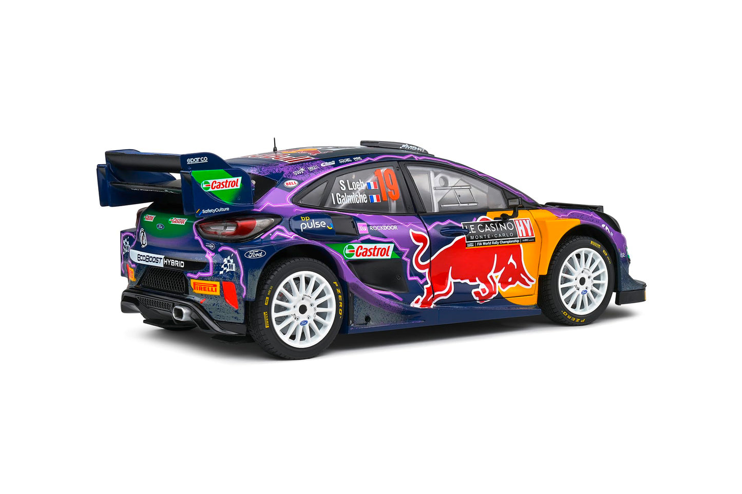 Solido Ford Puma WRC #19 Mașinuță Diecast de colecție 1:18 Rallye Monte Carlo 2022 3+ ani (lila)