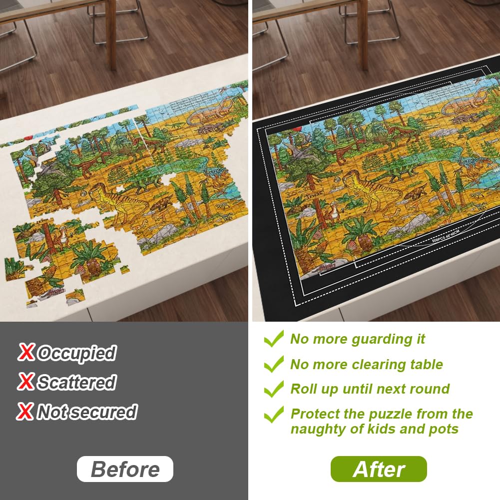 Ainiv Saltea Puzzle Rulou depozitare, pana la 2000 piese