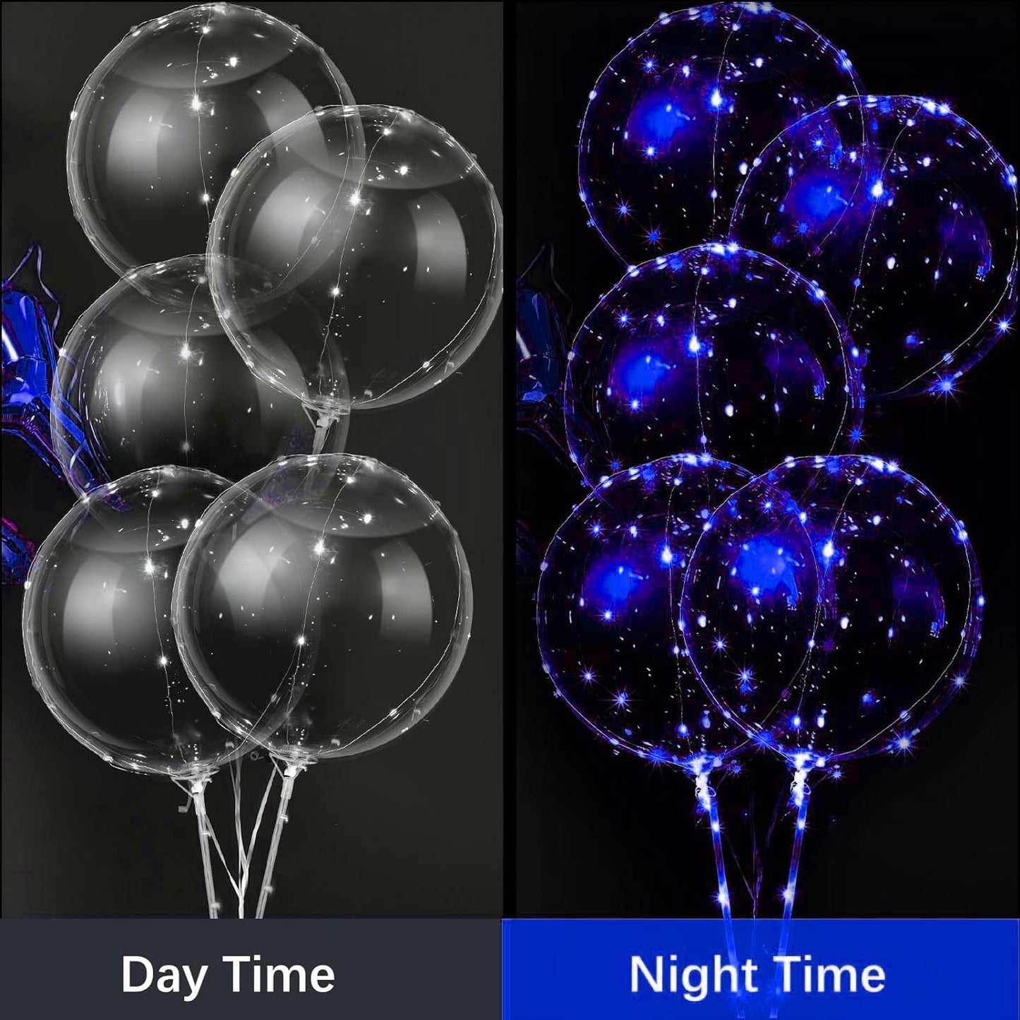Sunshine Smile Set 20 baloane LED 20 inch pentru petrecere