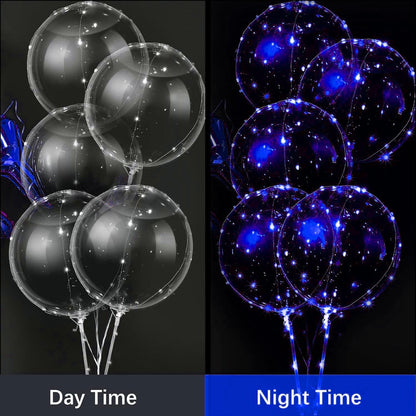 Sunshine Smile Set 20 baloane LED 20 inch pentru petrecere