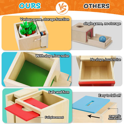 Cooljoy Jucărie Montessori 4 în 1 Cules Morcovi, 1+ ani